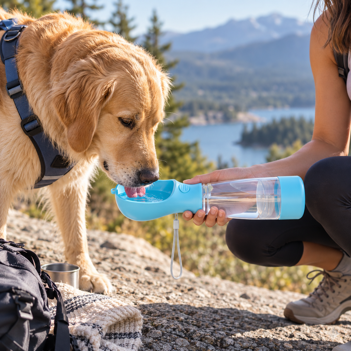 3-in-1 Portable Pet Water Bottle
