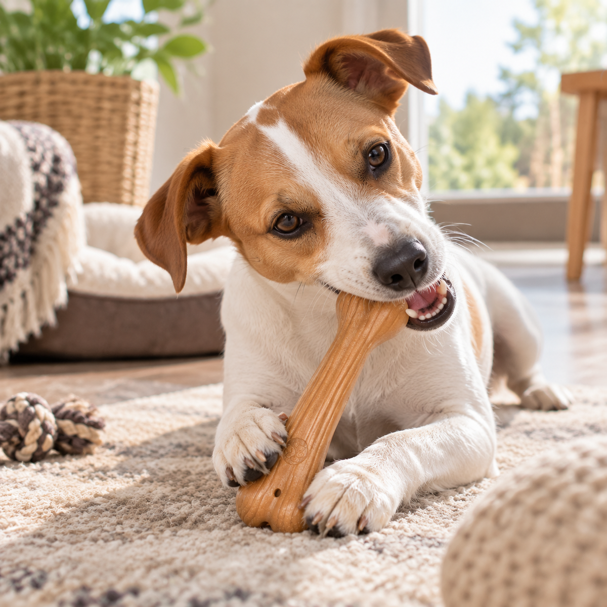Pine Fiber Dog Chew Bone
